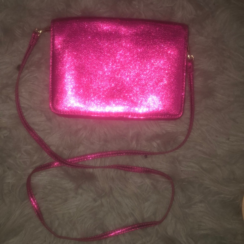 Metallic crossbody bag
